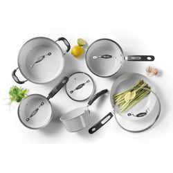 Starfrit Ceramic Coated Aluminum Cookware Set Gray