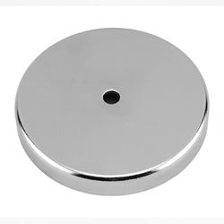 Magnet Source .18 in. L X 1.21 in. W Silver Round Base Magnet 10 lb. pull 2 pc