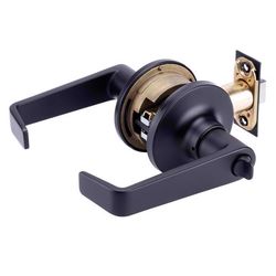 Brinks Commercial Matte Black Privacy Lever