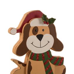 Glitzhome Multicolored Dog Stocking Holder 7.48 in.