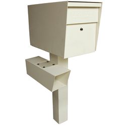 Mail Boss Galvanized Steel White 6 in. W X 17-1/2 in. L Mailbox Newspaper Box