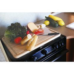 Camco 17 in. L X 19.5 in. W X 0.75 in. Hardwood RV Stove Topper/Cutting Board