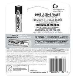 Energizer Max C Alkaline Batteries 2 pk Carded