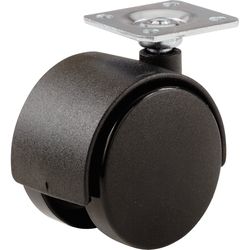 Shepherd Hardware 2 in. D Swivel Plastic Twin Caster 75 lb 2 pk