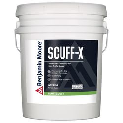 Benjamin Moore Scuff-X Semi-Gloss Base 4 Wall Paint Interior 5 gal