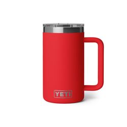 YETI Rambler 24 oz Rescue Red BPA Free Ceramic Lined Mug with MagSlider Lid