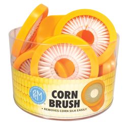 R&M International Corp Orange/White Plastic Corn Desilking Brush