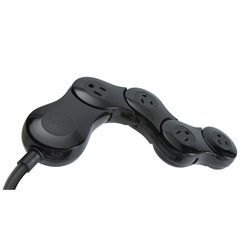Quirky Indoor 2 ft. L Black Extension Cord 14/3