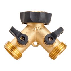 Underhill 3/4 in. Brass Threaded 2 Male/1 Female 2-Way Shut-off Valve