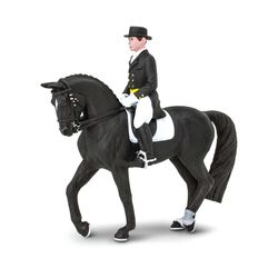Safari Ltd. Winner's Circle Horses James on Dancing Bells Set Black/White