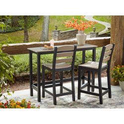 Signature Design by Ashley Moondance 3 pc Black Resin Contemporary Bar Set