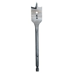Milwaukee 1-3/8 in. X 6 in. L Heat-Treated Steel Flat Boring Bit Quick-Change Hex Shank 1 pc