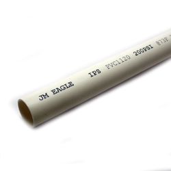 JM Eagle SDR21 PVC Pressure Pipe 3/4 in. D X 10 ft. L Plain End 200 psi