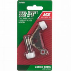 Ace 2-5/8 in. W Metal Antique Gold Hinge Pin Door Stop Mounts to door and wall 0 in.