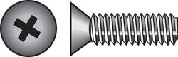 HILLMAN No. 6-32 Ga. X 2 in. L Phillips Flat Head Zinc-Plated Steel Machine Screws 100 pk