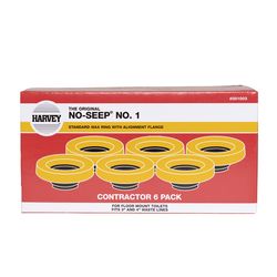 Harvey No-Seep No. 1 Wax Ring with Flange Petroleum Wax For Universal