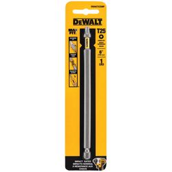 DeWalt Max Fit Torx T25 X 6 in. L Screwdriver Bit S2 Tool Steel 1 pc