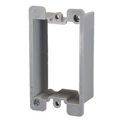 Cantex EZ Box Old Work Rectangle PVC 1 gang Box Extenders Gray