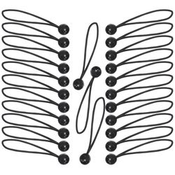 Keeper Black Bungee Ball Cord 8 in. L X 0.315 in. 25 pk