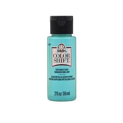 FolkArt Color Shift Metallic Aqua Flash Hobby Paint 2 oz