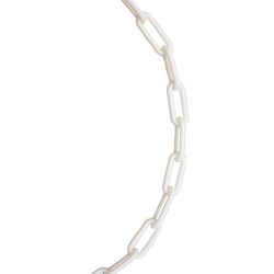 Koch Industries #6 Polycoated White Plastic Decorative Chain .21 in. D 1500 in.