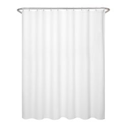 Zenna Home 72 in. H X 70 in. W White Shower Curtain Cotton