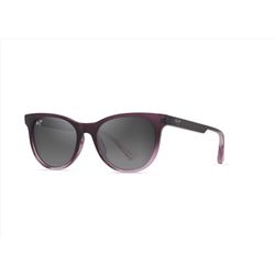 Maui Jim Lonomea Sunglasses Women's Shny Trans Drk Violet to Lilac Frame Neutral Grey Lens Polarized
