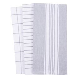KAF Home Frost Gray Cotton Kitchen Towel