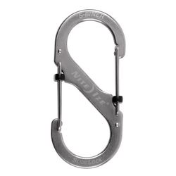 Nite Ize S-Biner SlideLock Stainless Steel Silver Locking S-Biner