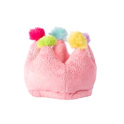 Pet Shop by Fringe Studio Pink Plush Crown Fits Dog Toy 1 pk