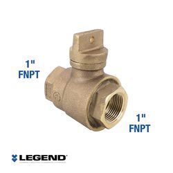 Legend Valve 1 in. FPT in. X 1 in. D FPT Bronze Bronze Pipe Valve