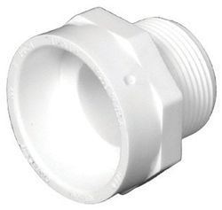 Charlotte Pipe 4 in. Hub X 4 in. D MPT PVC Pipe Adapter