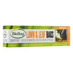 BioBag 33 gal Lawn & Leaf Bags Flat Top 1 pk