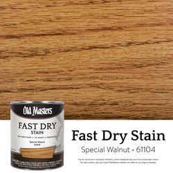 Old Masters Professional Semi-Transparent Special Walnut Oil-Based Alkyd Fast Dry Wood Stain 1 qt