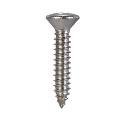 Hillman No. 14 in. X 1-1/4 in. L Phillips Oval Head Sheet Metal Screws 100 pk