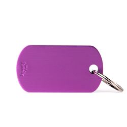 MyFamily Basic Purple Military Aluminum Cat/Dog Pet Tags Medium