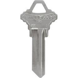HILLMAN Traditional Silver House/Office Key Blank Single For Schlage Locks