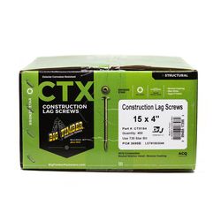 Big Timber No. 15 Ga. X 4 in. L Star Round Head Coarse Construction Screws