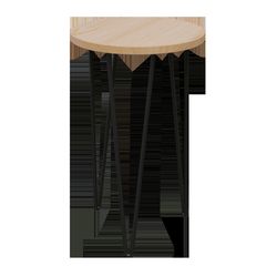 Panacea 16 in. H Black Steel/Wood Plant Stand