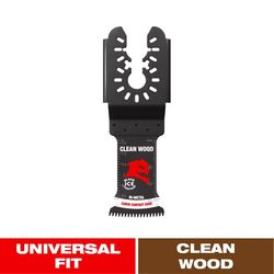 Diablo 1-1/4 in. X 1-1/4 in. W Bi-Metal Oscillating Blade Clean Wood 1 pk
