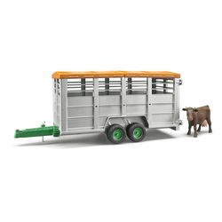 Bruder Livestock Trailer w/1 Cow Multicolored