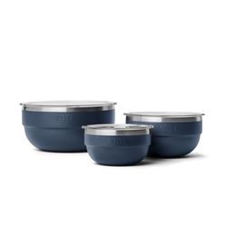 YETI Rambler 3 pc Stainless Steel Navy Standard Bowl Set 3 pc