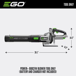 EGO Power+ LB8800 200 mph 880 CFM 56 V Battery Handheld Leaf Blower Tool Only