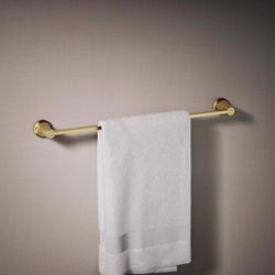 Kohler Sivaro Vibrant Brushed Moderne Brass Brass Towel Bar 24 in. L Metal