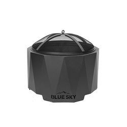 Blue Sky Outdoor Living MAMMOTH Round Domed Mammoth Spark Screen and Screen Lift Steel Spark Screen