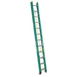 Werner 24 ft. H Fiberglass Extension Ladder Type II 225 lb. cap.