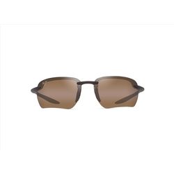 Maui Jim Hookipa Ultra G Sunglasses Unisex Metal Matte Brown Frame HCL Bronze Lens Polarized