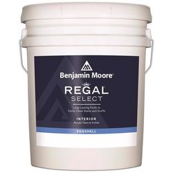 Benjamin Moore Regal Select Eggshell White Paint and Primer Interior 5 gal