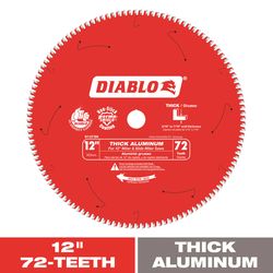 Diablo 12 in. D X 1 in. TiCo Hi-Density Carbide Circular Saw Blade 72 teeth 1 pk