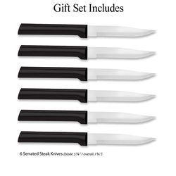 Rada Cutlery 4 in. L Stainless Steel Steak Knife Set 6 pc